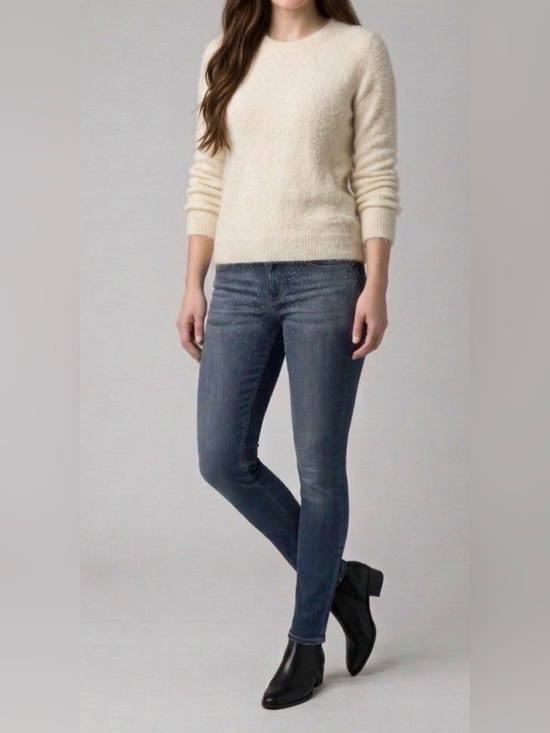 White House Black Market Denim - White House Black Market Dark Wash Skinny Jeans with Slight Sparkle Detail ✨